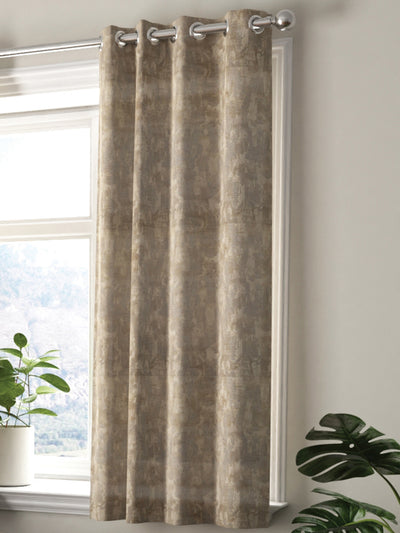 Jacquard Blackout Eyelet Curtain <small> (abstract-soft gold)</small>